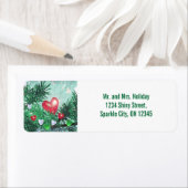 ホリデーハートとパイン ラベル (インサイチュ)