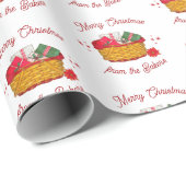 ホリデーバスケットパーソナライズされた ラッピングペーパー (ロールコーナー)