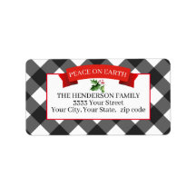 ホリデーバッファロープレイドレッドブラック差出人住所 