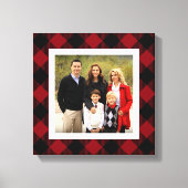 ホリデーバッファロープレイド写真 キャンバスプリント (正面)