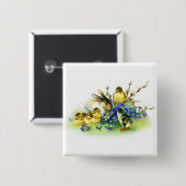 ホリデーバニー&春シックズイースターバッジ 缶バッジ (正面&裏面)