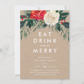 ホリデーバラホリデーパーティ招待状 招待状 (正面)