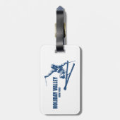 ホリデーバレーリゾートのスキーヤー ラゲッジタグ (裏面縦)