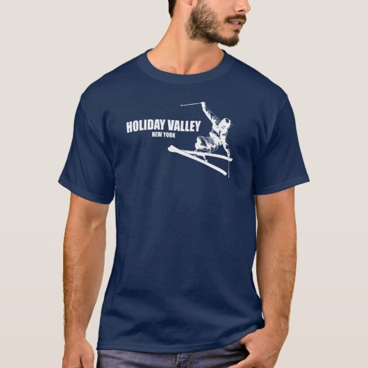ホリデーバレーリゾートのスキーヤー Tシャツ (正面)