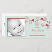 ホリデーバーズクリスマスフォトカード シーズンカード (正面/裏面)