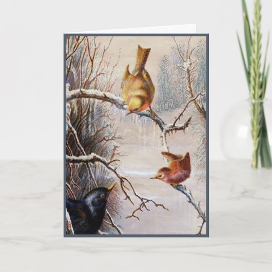 ホリデーバーズビクトリアンクリスマスカード カード (正面)