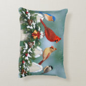 ホリデーバード&クリスマスガーランド アクセントクッション (裏面(縦))