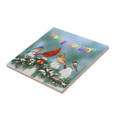 ホリデーバード&クリスマスガーランド タイル (側面)