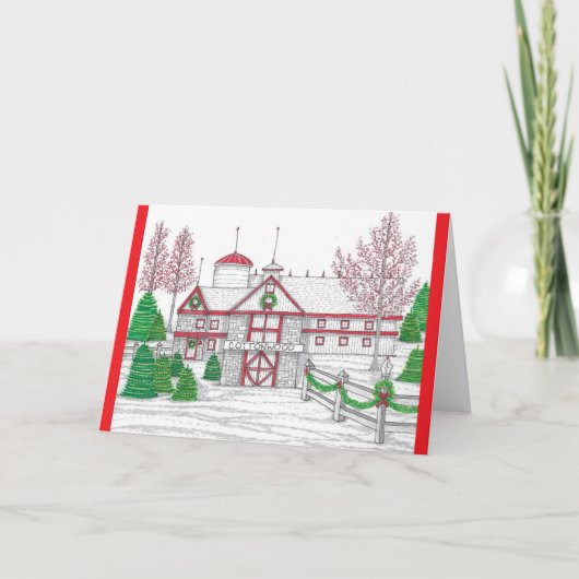 ホリデーバーンカード ノートカード (正面)