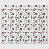 ホリデーバーンラッピング紙（ミュート） ラッピングペーパー (フラット)