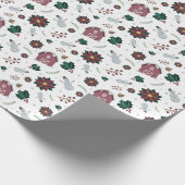 ホリデーバーンラッピング紙（ミュート） ラッピングペーパー (角)