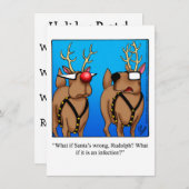 ホリデーパおもしろいーティー招待状 招待状 (正面/裏面)