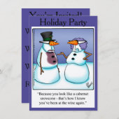 ホリデーパおもしろいーティー招待状 招待状 (正面/裏面)