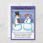 ホリデーパおもしろいーティー招待状 招待状 (正面)