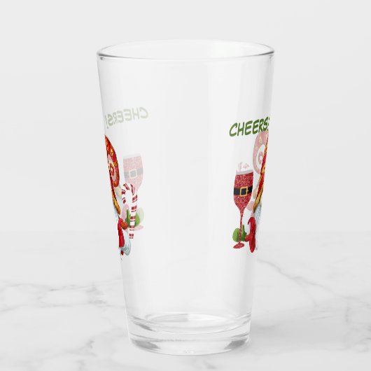 ホリデーパおもしろいーティ格言応援 タンブラーグラス (右)