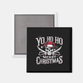 ホリデーパイレーツ ヨー ホー ホー メリークリスマス サンタ帽子 マグネット (正面/裏面)