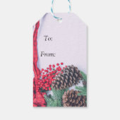 ホリデーパインコーンコレクション ギフトタグ (裏面)