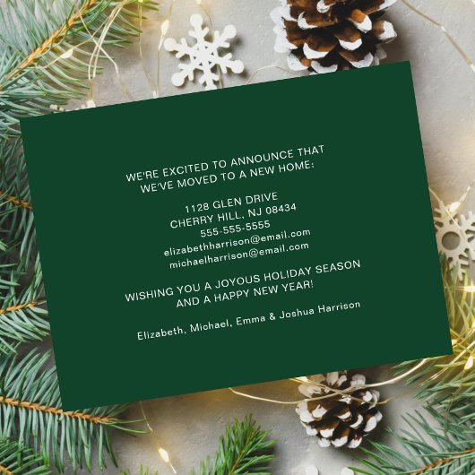 ホリデーパインツリーフォレスト水の色の移動 案内状