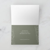 ホリデーパインリースフォールドビジネス シーズンカード (内部)