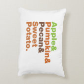 ホリデーパイ～フェスティバルクリスマス感謝祭クリスマス アクセントクッション (裏面(縦))