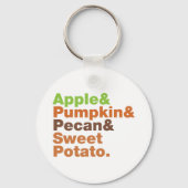 ホリデーパイ~フェスティバルクリスマス感謝祭クリスマス キーホルダー (正面)