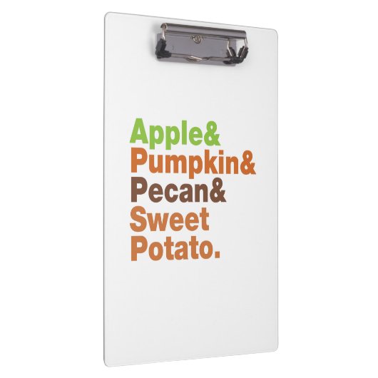 ホリデーパイ~フェスティバルクリスマス感謝祭クリスマス クリップボード (右)