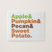 ホリデーパイ～フェスティバルクリスマス感謝祭クリスマス ジグソーパズル (横)