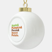 ホリデーパイ～フェスティバルクリスマス感謝祭クリスマス セラミックボールオーナメント (右)