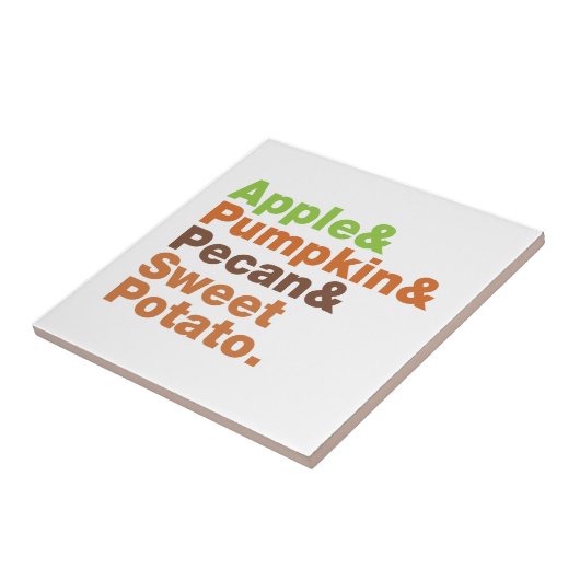 ホリデーパイ～フェスティバルクリスマス感謝祭クリスマス タイル (側面)