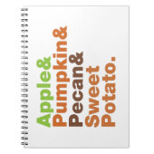 ホリデーパイ~フェスティバルクリスマス感謝祭クリスマス ノートブック (正面)