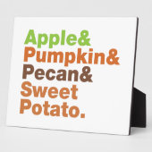 ホリデーパイ~フェスティバルクリスマス感謝祭クリスマス フォトプラーク (側面)