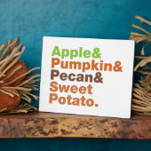 ホリデーパイ~フェスティバルクリスマス感謝祭クリスマス フォトプラーク (側面)