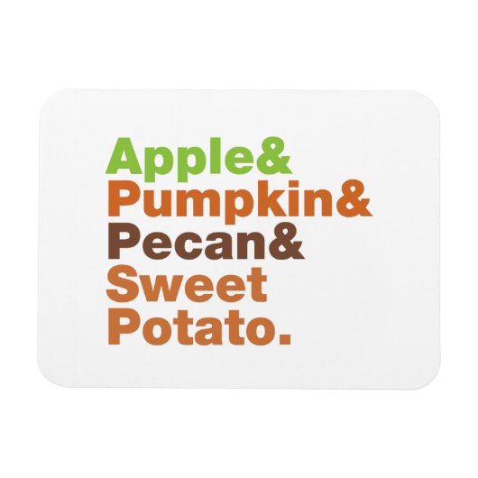 ホリデーパイ～フェスティバルクリスマス感謝祭クリスマス マグネット (横)