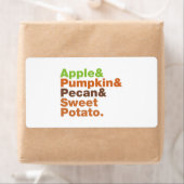 ホリデーパイ~フェスティバルクリスマス感謝祭クリスマス ラベル (インサイチュ)