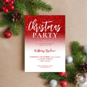 ホリデーパエレガントーティスマス招待状 招待状