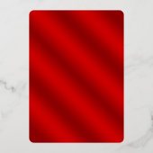 ホリデーパエレガントーティフェスティバルクリスマス実在 箔招待状 (裏面)