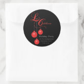 ホリデーパエレガントーティレッドレース ラウンドシール (バッグ)