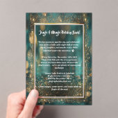 ホリデーパエレガントーティーフェスティバル アクリル招待状 (インサイチュ (ポータブル))