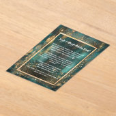 ホリデーパエレガントーティーフェスティバル アクリル招待状 (レイダウン)