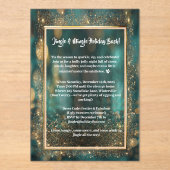 ホリデーパエレガントーティーフェスティバル アクリル招待状 (正面)