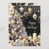 ホリデーパエレガントーティー招待状 シーズンカード (正面/裏面)