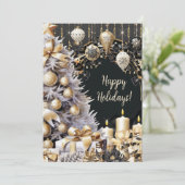 ホリデーパエレガントーティー招待状 シーズンカード (スタンド正面)