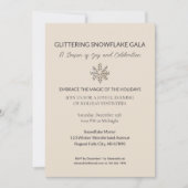 ホリデーパエレガントーティー招待状 招待状 (正面)