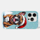 ホリデーパグ クリスマスの犬好き Case-Mate iPhoneケース (裏面 (横))