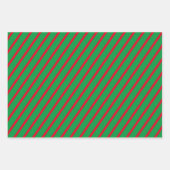 ホリデーパターンラッピング紙フラットシートセット3 ラッピングペーパーシート (正面)