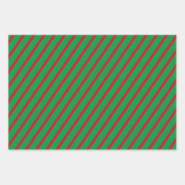 ホリデーパターンラッピング紙フラットシートセット3 ラッピングペーパーシート