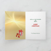 ホリデーパッケージレトロピンナップガールクリスマス カード (内部)