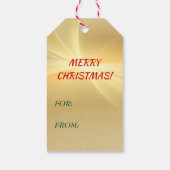 ホリデーパッケージレトロピンナップガールクリスマス ギフトタグ (裏面)