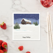 ホリデーパパーソナライズされたーティクテルナプキンス スタンダードカクテルナプキン (インサイチュ)