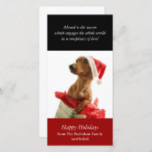 ホリデーパピーフォトカード シーズンカード (正面/裏面)